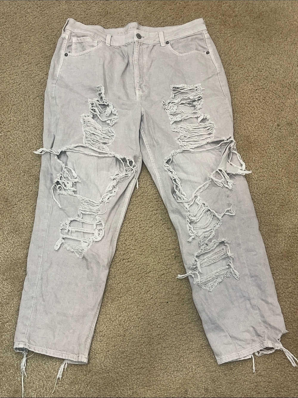 American Eagle Soft Light Gray Denim Pants